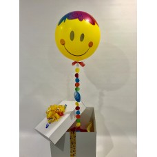 Smiley Face Deco Bubble Balloon in a Box